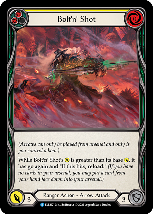 Bolt'n Shot (Yellow) - Rainbow Foil - 1st Edition