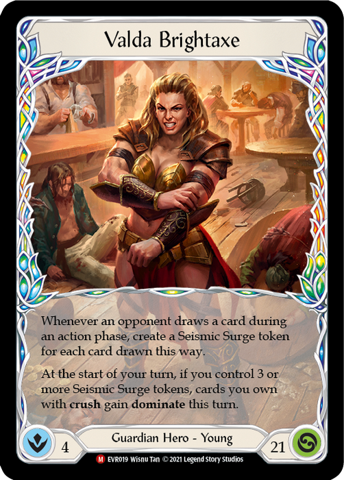 Valda Brightaxe - Rainbow Foil - 1st Edition