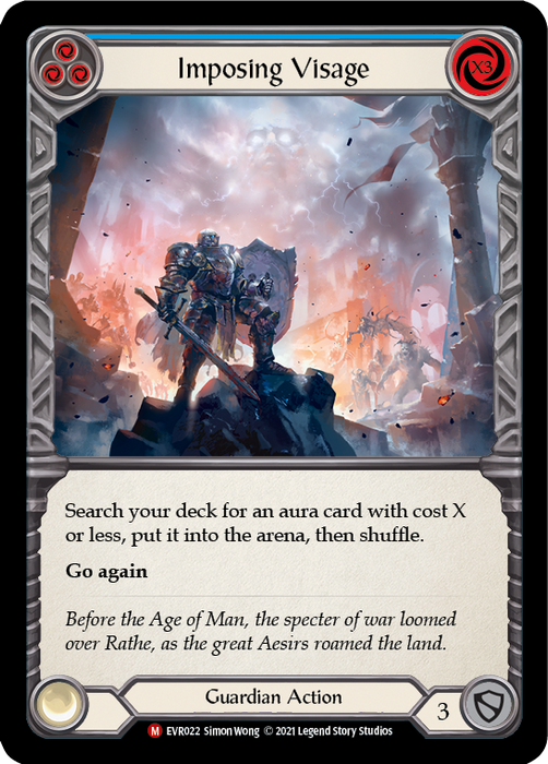 Imposing Visage - Rainbow Foil - 1st Edition