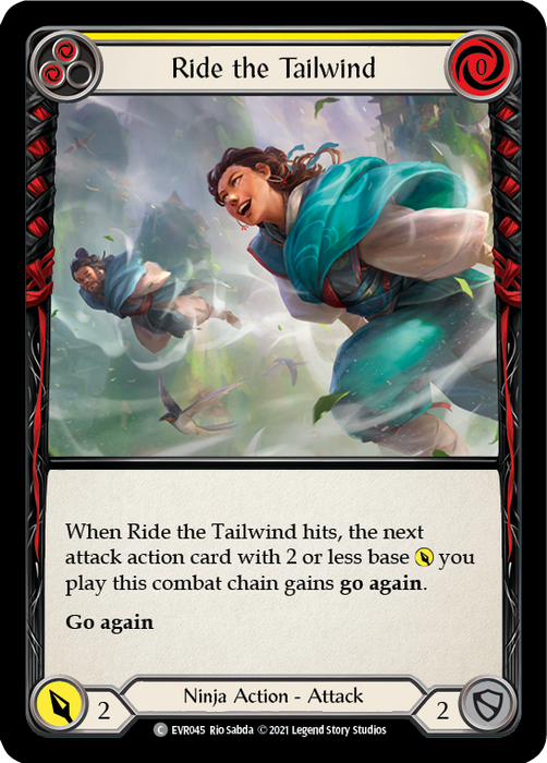 Ride the Tailwind (Yellow) - Rainbow Foil - 1st Edition