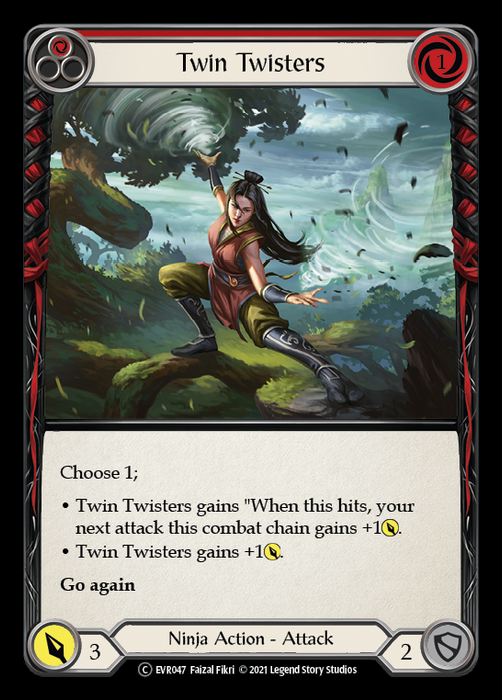 Twin Twisters (Red) - Rainbow Foil - 1st Edition