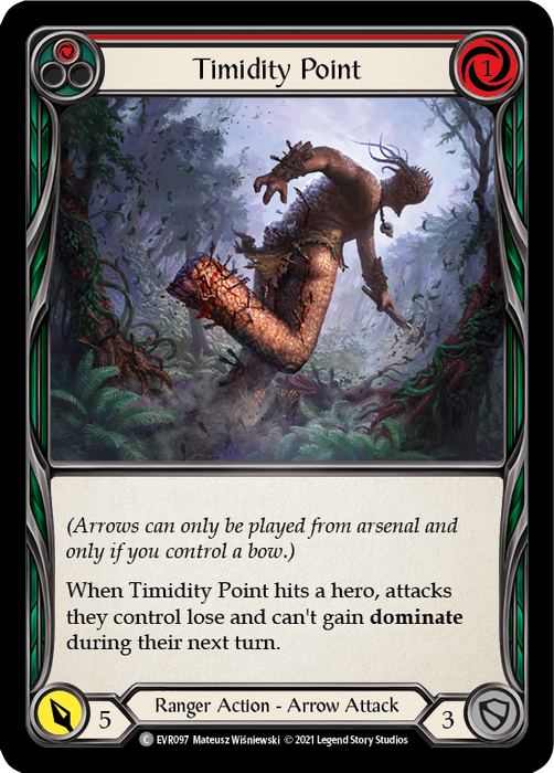 Timidity Point (Red) - Rainbow Foil - 1st Edition