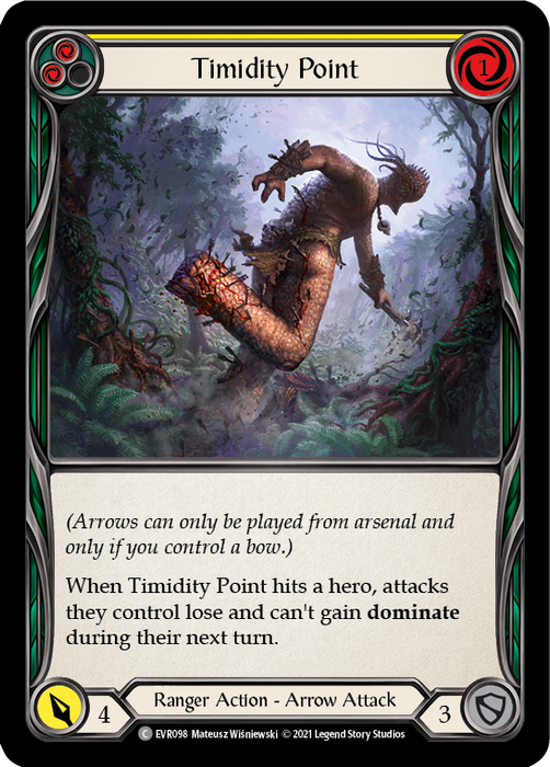 Timidity Point (Yellow) - Rainbow Foil - 1st Edition