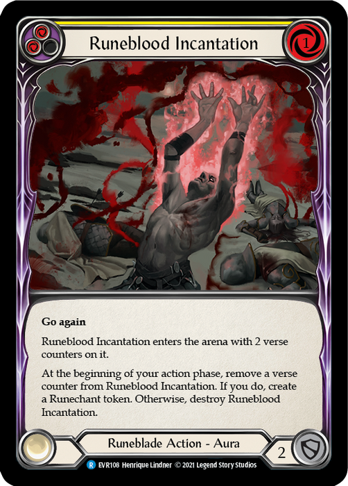 Runeblood Incantation (Yellow) - 1st Edition