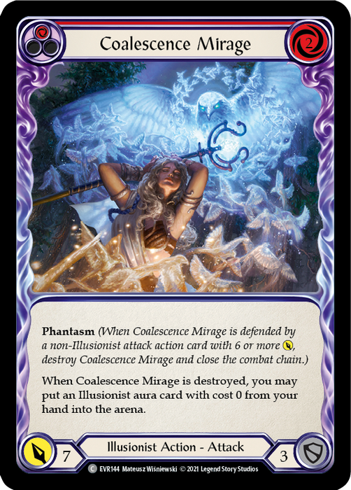 Coalescence Mirage (Red) - Rainbow Foil - 1st Edition
