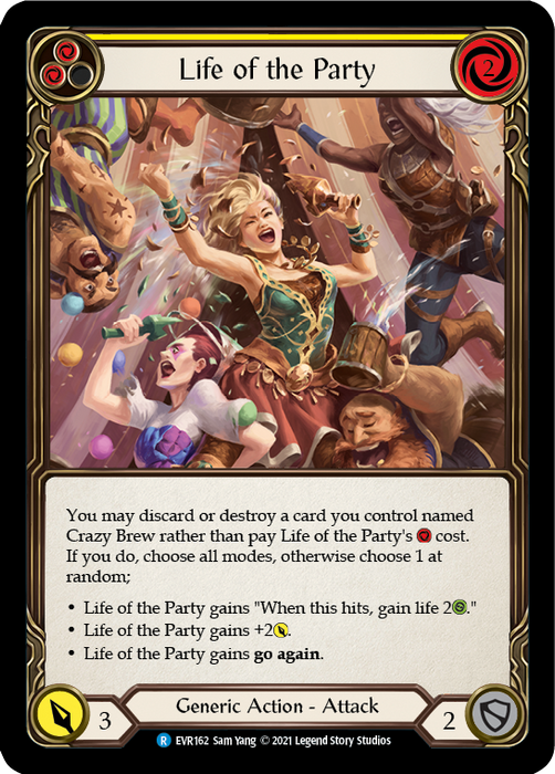 Life of the Party (Yellow) - Rainbow Foil - 1st Edition