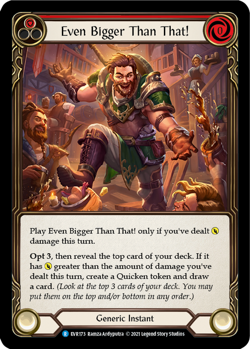 Even Bigger Than That! (Red) - Rainbow Foil - 1st Edition