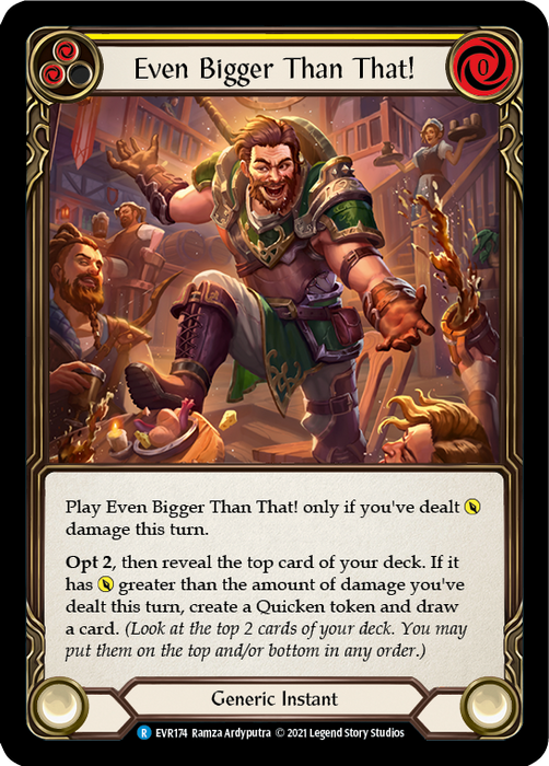 Even Bigger Than That! (Yellow) - Rainbow Foil - 1st Edition