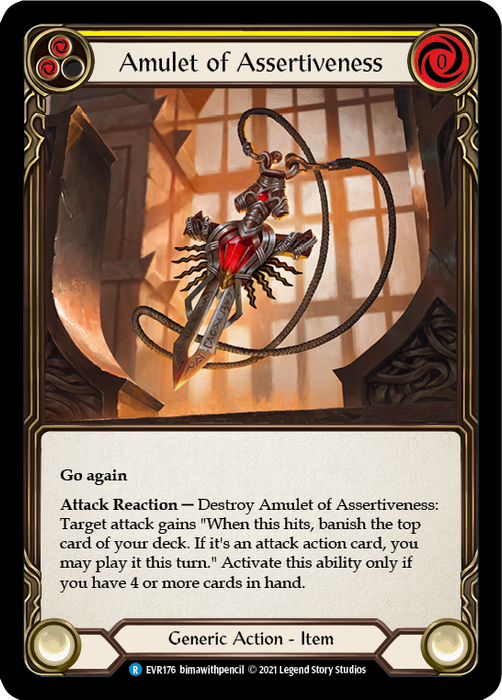 Amulette d'affirmation de soi (jaune) - Cold Foil - 1ère édition