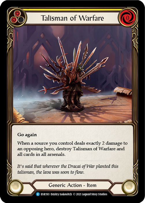 Talisman of Warfare (Yellow) - 1st Edition