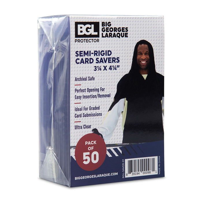 Big Georges Laraque Semi-Rigid Card Savers (50 count)