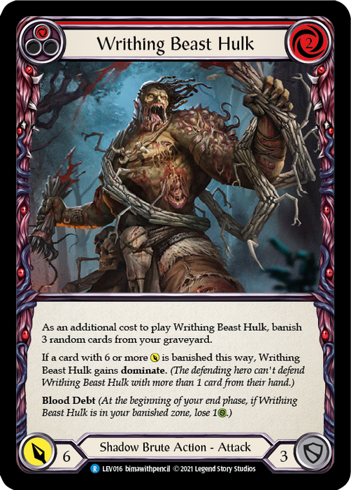 Writhing Beast Hulk (Red) - Unlimited Edition