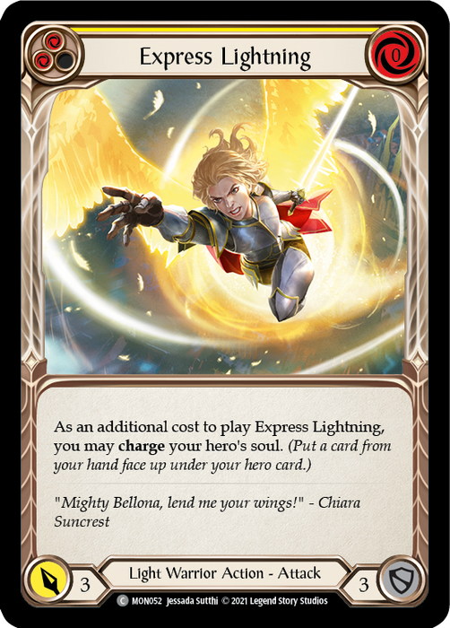 Express Lightning (Yellow) - Rainbow Foil - Unlimited Edition
