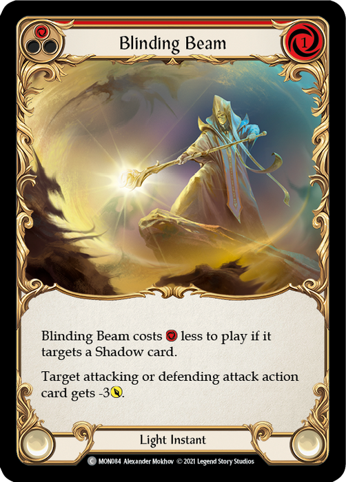 Blinding Beam (Red) - Rainbow Foil - 1st Edition