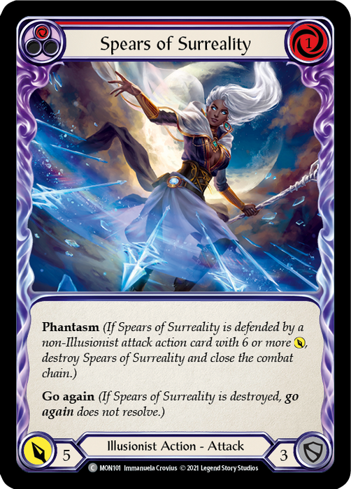 Spears of Surreality (Red) - Rainbow Foil - Unlimited Edition