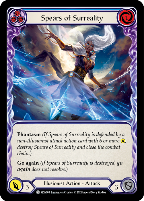 Spears of Surreality (Blue) - Rainbow Foil - Unlimited Edition