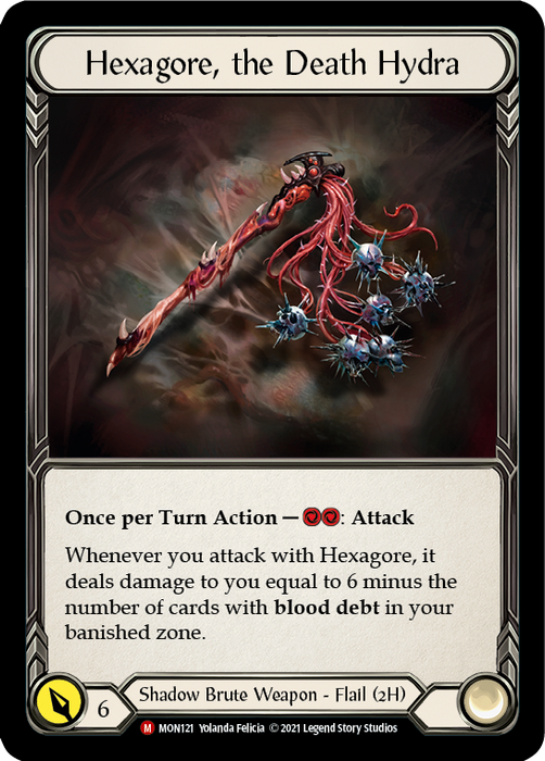 Hexagore, the Death Hydra - Rainbow Foil - Unlimited Edition
