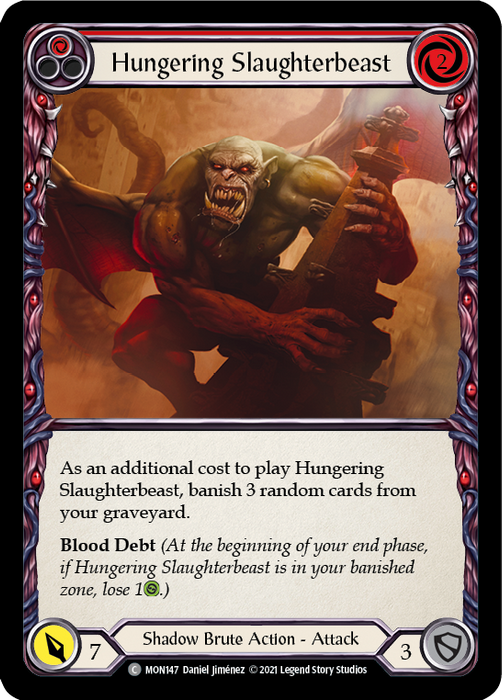 Hungering Slaughterbeast (Red) - Unlimited Edition