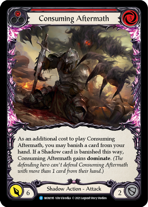 Consuming Aftermath (Red) - Rainbow Foil - Unlimited Edition