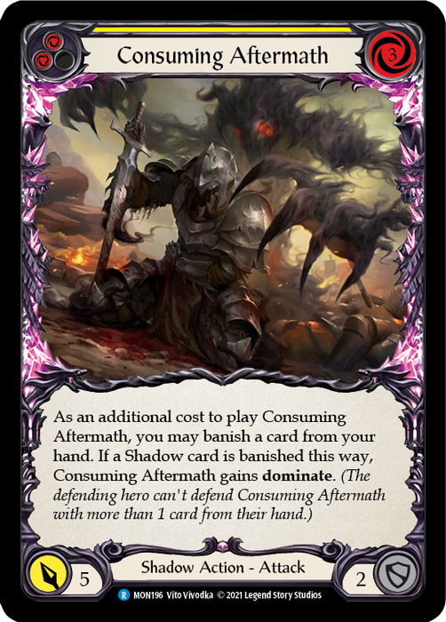 Consuming Aftermath (Yellow) - Rainbow Foil - Unlimited Edition