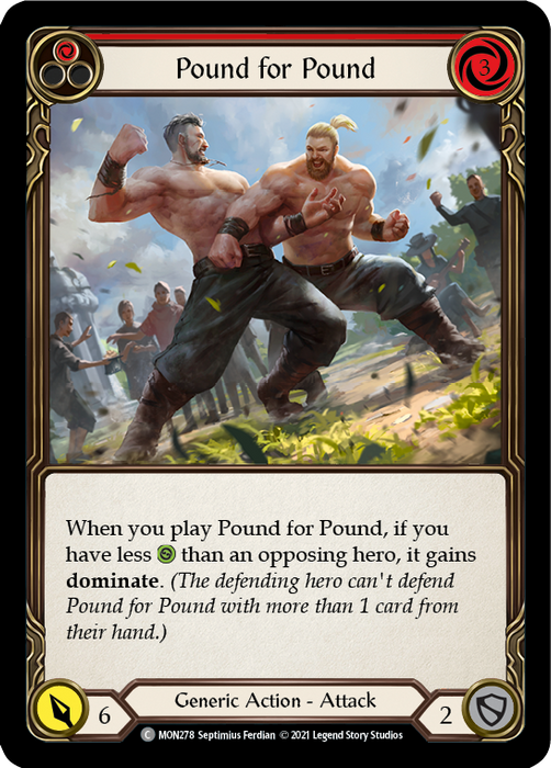 Pound for Pound (Red) - Rainbow Foil - 1st Edition