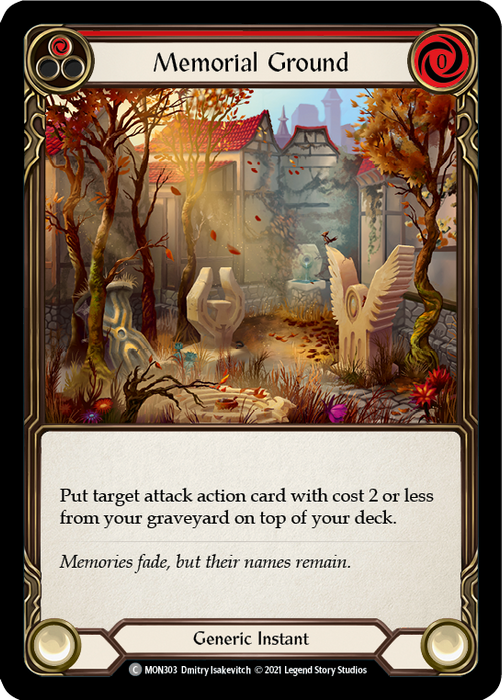Memorial Ground (Red) - Rainbow Foil - Unlimited Edition