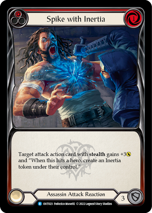 Spike with Inertia (Red) - Rainbow Foil