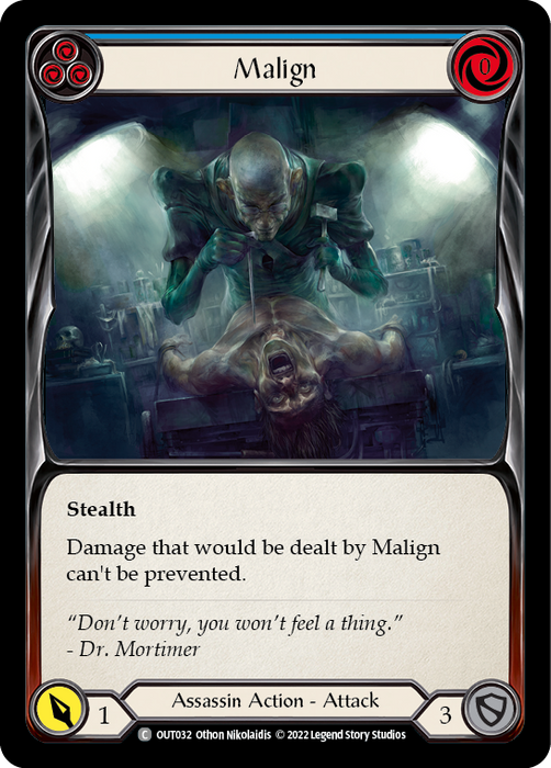 Malign (Blue) - Rainbow Foil