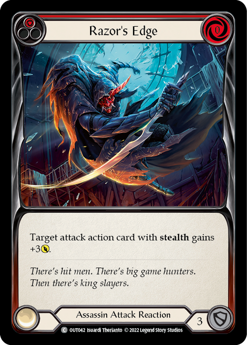 Razor's Edge (Red) - Rainbow Foil