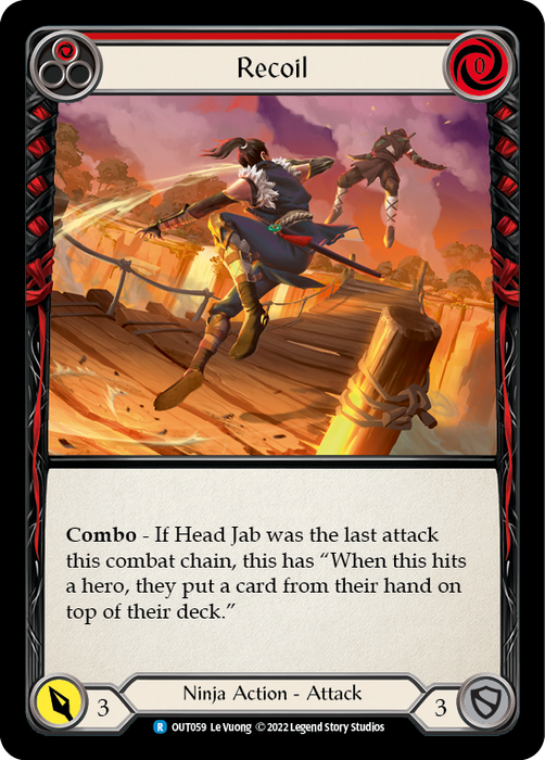 Recoil (Red) - Rainbow Foil