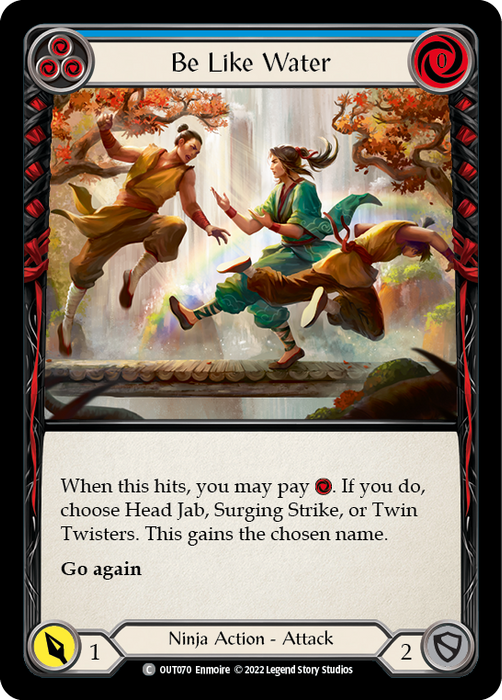 Be Like Water (Blue) - Rainbow Foil