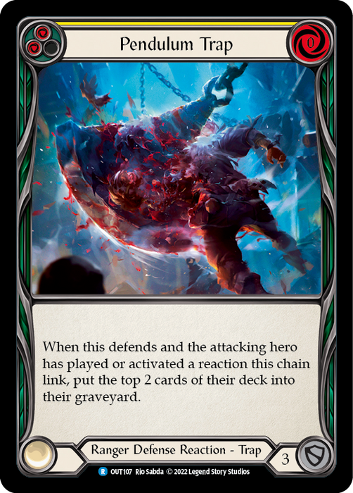 Pendulum Trap (Yellow) - Rainbow Foil