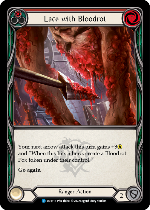 Lace with Bloodrot (Red) - Rainbow Foil