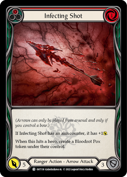 Infecting Shot (Red) - Rainbow Foil