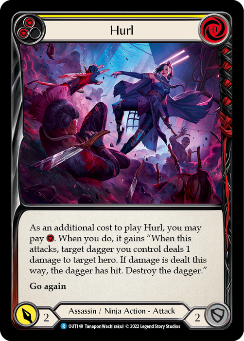 Hurl (Yellow) - Rainbow Foil