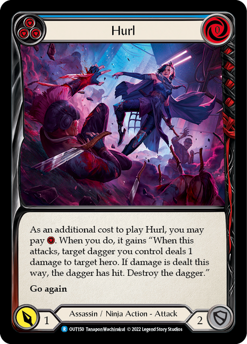 Hurl (Blue) - Rainbow Foil