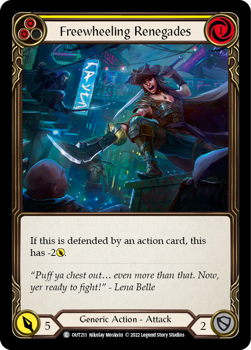 Freewheeling Renegades (Yellow) - Rainbow Foil