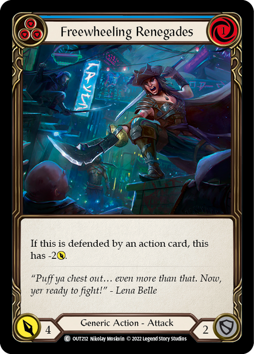 Freewheeling Renegades (Blue) - Rainbow Foil