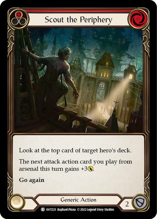 Scout the Periphery (Red) - Rainbow Foil