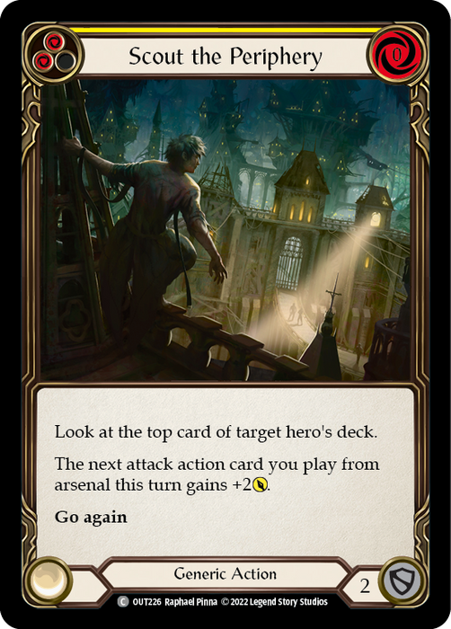 Scout the Periphery (Yellow) - Rainbow Foil