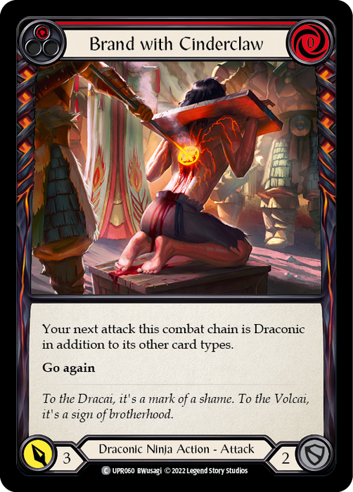 Brand with Cinderclaw (Red) - Rainbow Foil
