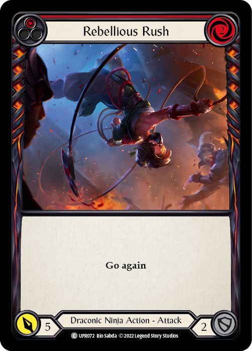 Rebellious Rush (Red) - Rainbow Foil