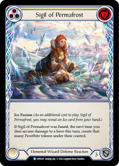 Sigil of Permafrost (Yellow) - Rainbow Foil