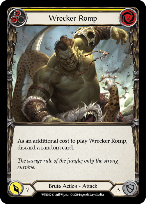 Wrecker Romp (Yellow) - Rainbow Foil - Unlimited Edition