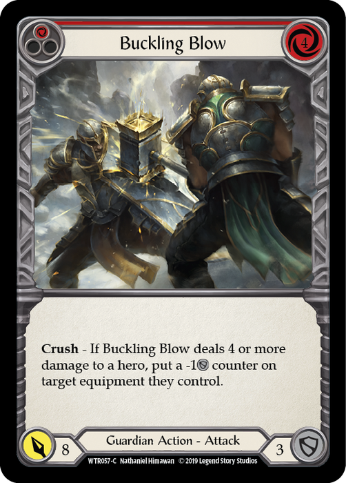 Buckling Blow (Red) - Rainbow Foil - Unlimited Edition