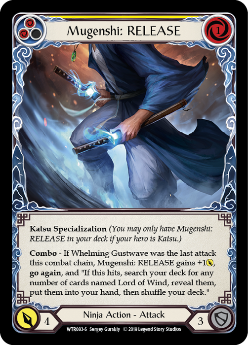 Mugenshi: RELEASE (Yellow) - Rainbow Foil - 1st Edition