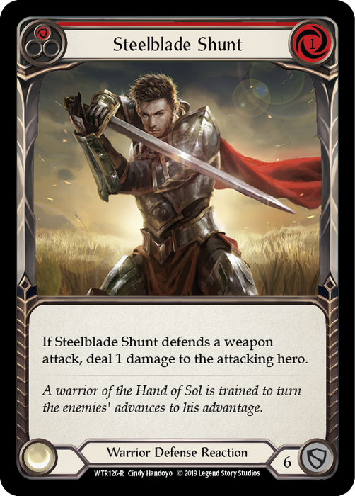 Steelblade Shunt (Red) - Rainbow Foil - Unlimited Edition