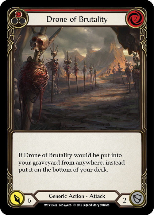 Drone of Brutality (Red) - Rainbow Foil - Unlimited Edition