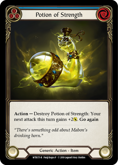 Potion of Strength (Blue) - Rainbow Foil - Unlimited Edition