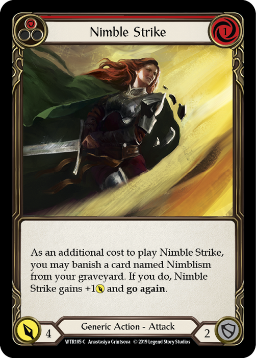 Nimble Strike (Red) - Rainbow Foil - Unlimited Edition